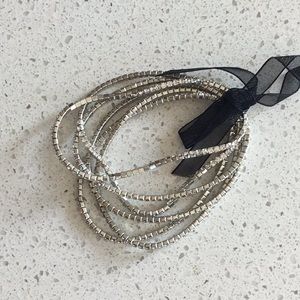 6 row crystal stretch bracelets